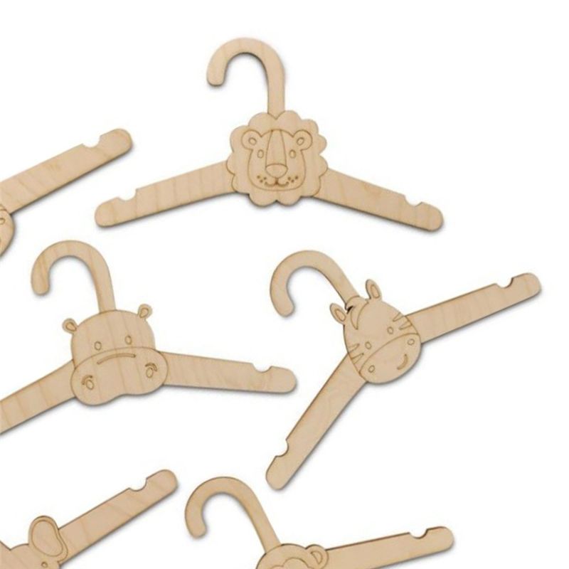 ABJI-20PCS Cute Wooden Clothes - огляд і ціна Baby Clothing Hanging Rack