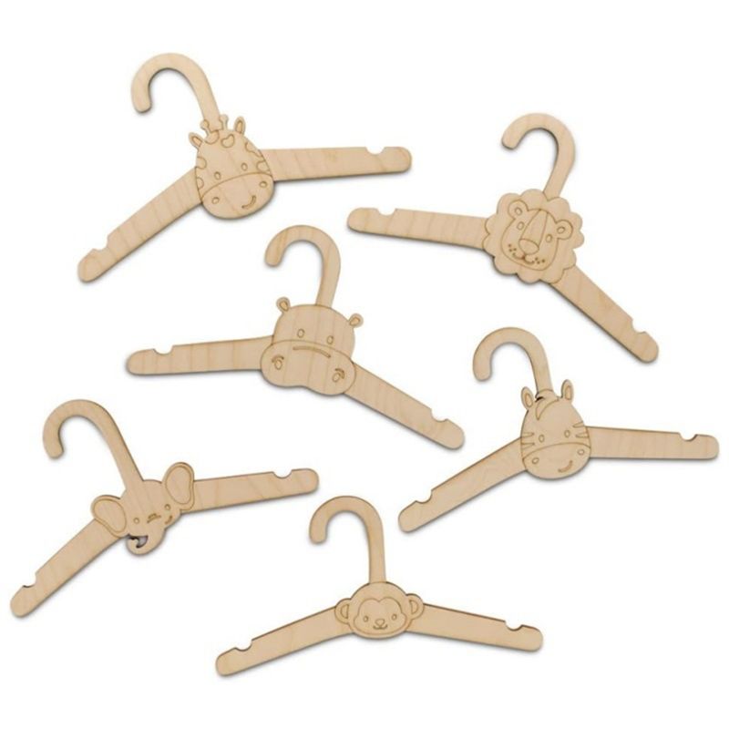 ABJI-20PCS Cute Wooden Clothes - огляд і ціна Baby Clothing Hanging Rack